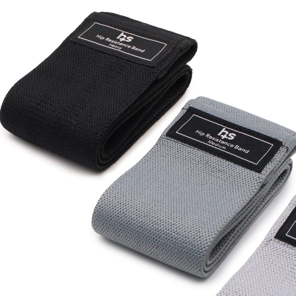 Healthsmart Heavy & Medium Hip Resistance Workout Bands